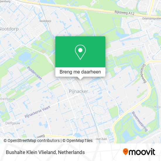 Bushalte Klein Vlieland kaart