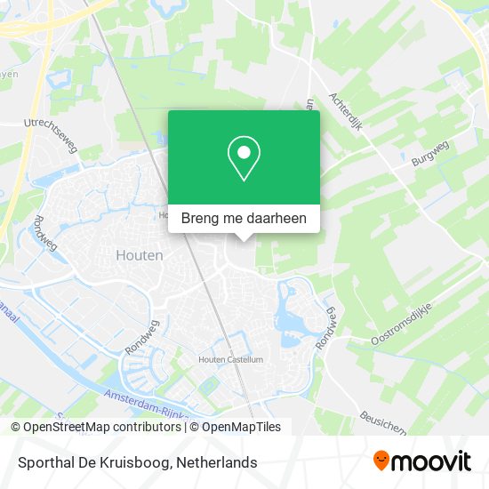 Sporthal De Kruisboog kaart