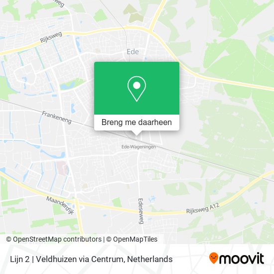 Lijn 2 | Veldhuizen via Centrum kaart