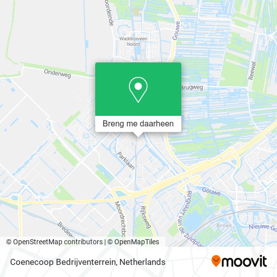 Coenecoop Bedrijventerrein kaart