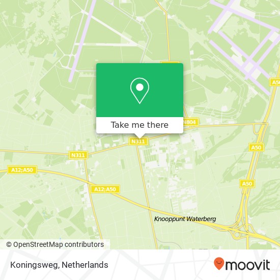 Koningsweg kaart