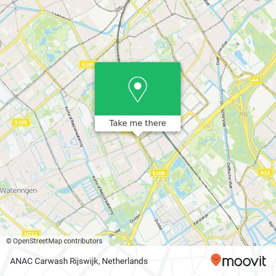 ANAC Carwash Rijswijk kaart