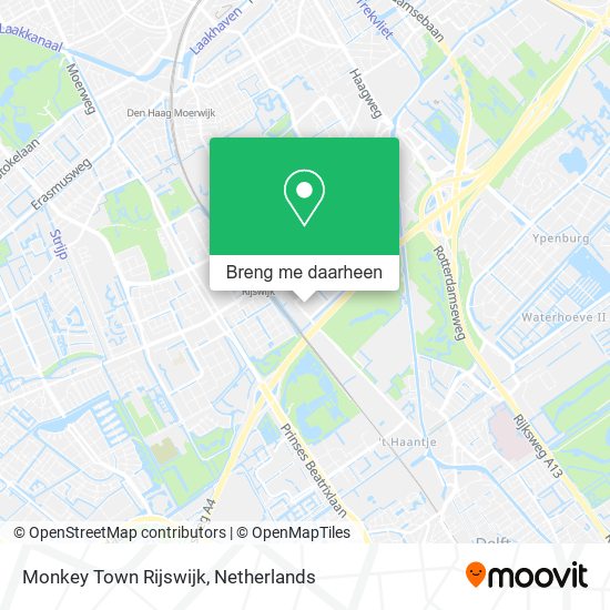 Monkey Town Rijswijk kaart