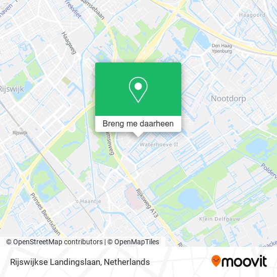 Rijswijkse Landingslaan kaart