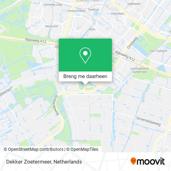 Dekker Zoetermeer kaart