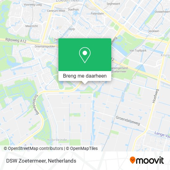 DSW Zoetermeer kaart