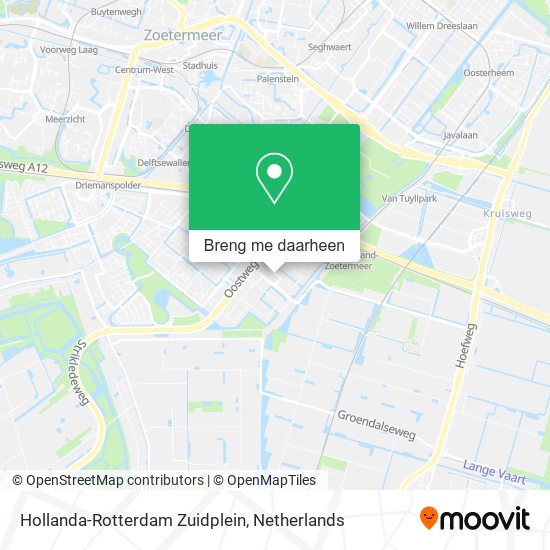 Hollanda-Rotterdam Zuidplein kaart