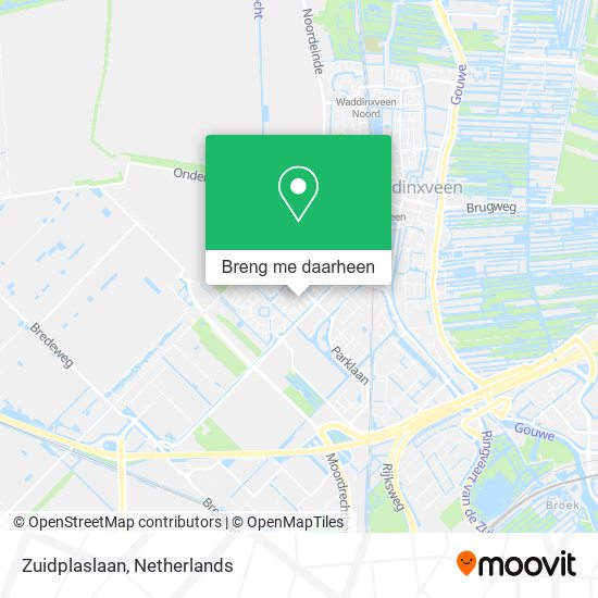 Zuidplaslaan kaart