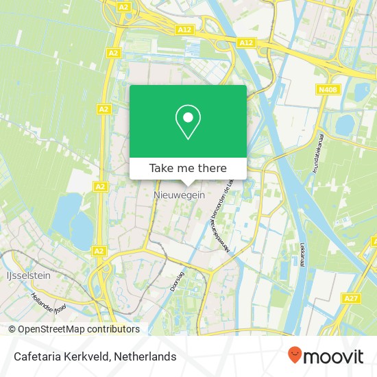 Cafetaria Kerkveld kaart