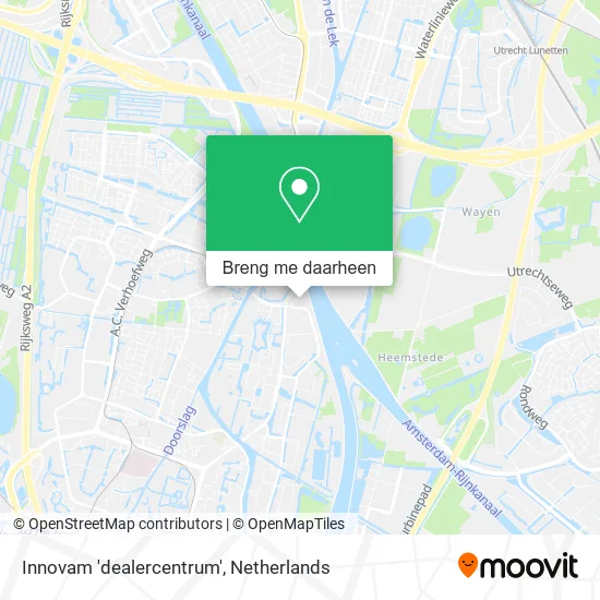 Innovam 'dealercentrum' kaart