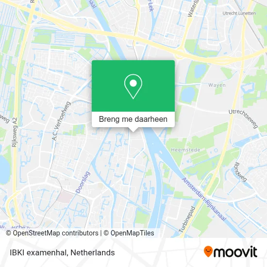 IBKI examenhal kaart