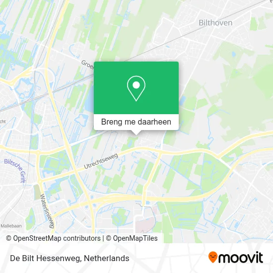 De Bilt Hessenweg kaart