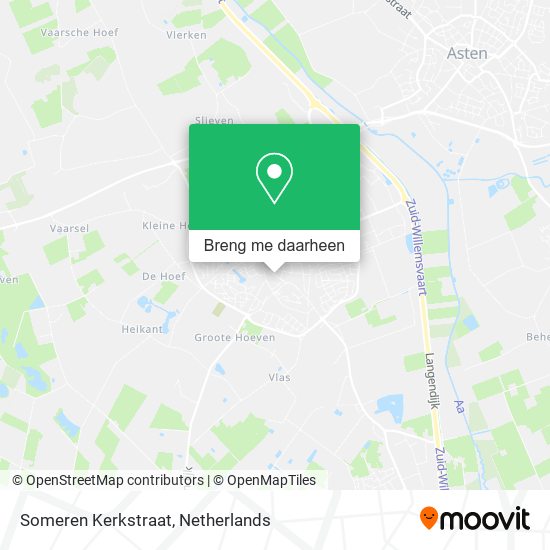 Someren Kerkstraat kaart