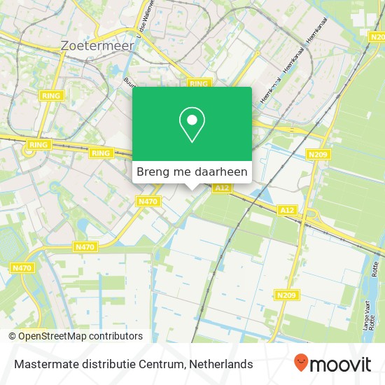 Mastermate distributie Centrum kaart