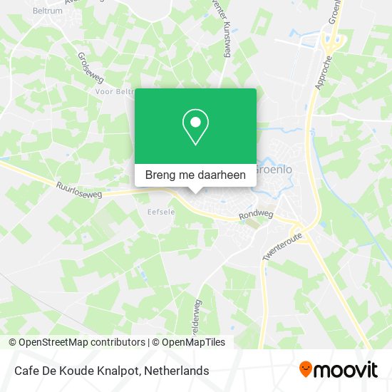 Cafe De Koude Knalpot kaart