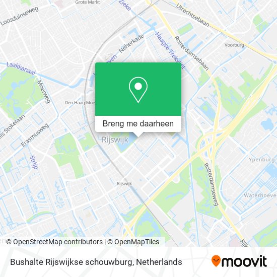 Bushalte Rijswijkse schouwburg kaart