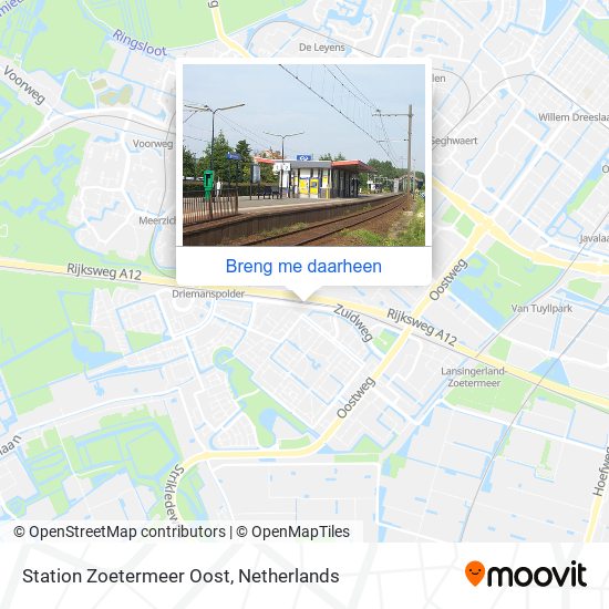 Station Zoetermeer Oost kaart