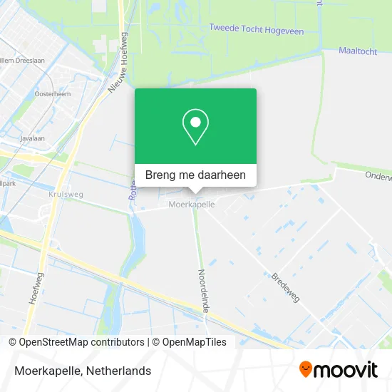 Moerkapelle kaart