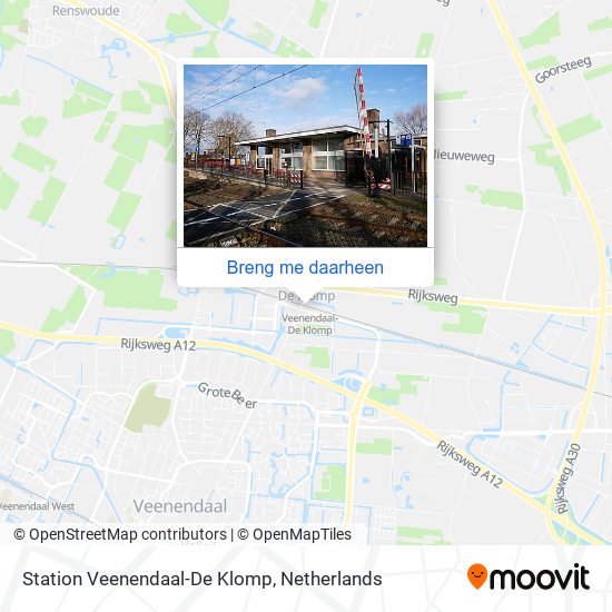 Station Veenendaal-De Klomp kaart