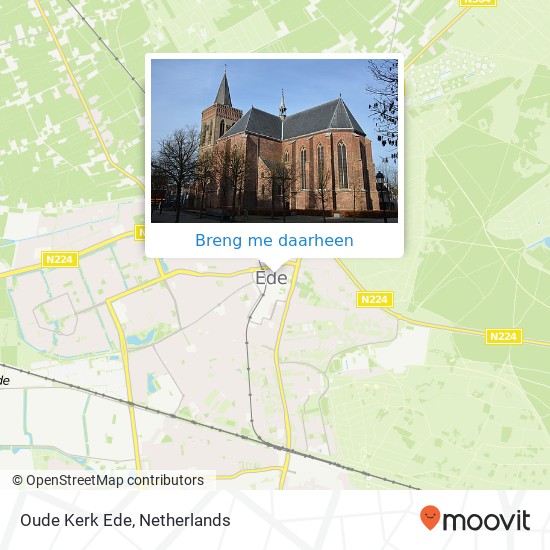 Oude Kerk Ede kaart