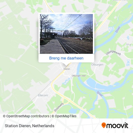 Station Dieren kaart