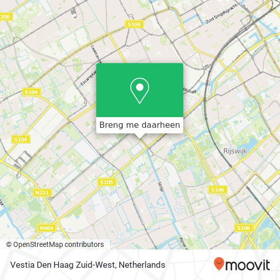 Vestia Den Haag Zuid-West kaart