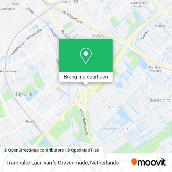 Tramhalte Laan van 's Gravenmade kaart
