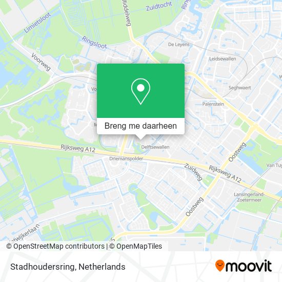 Stadhoudersring kaart