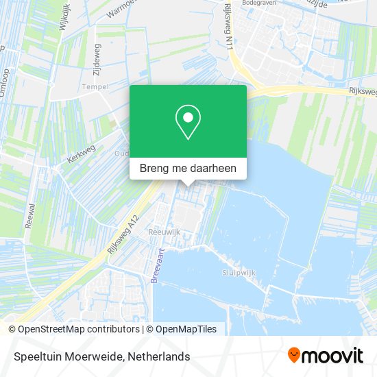 Speeltuin Moerweide kaart