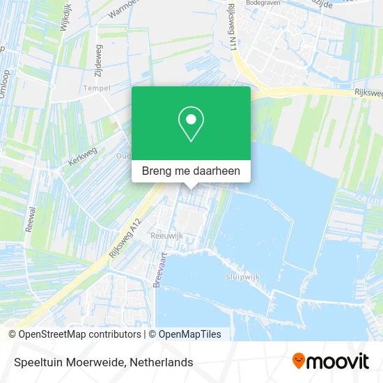 Speeltuin Moerweide kaart