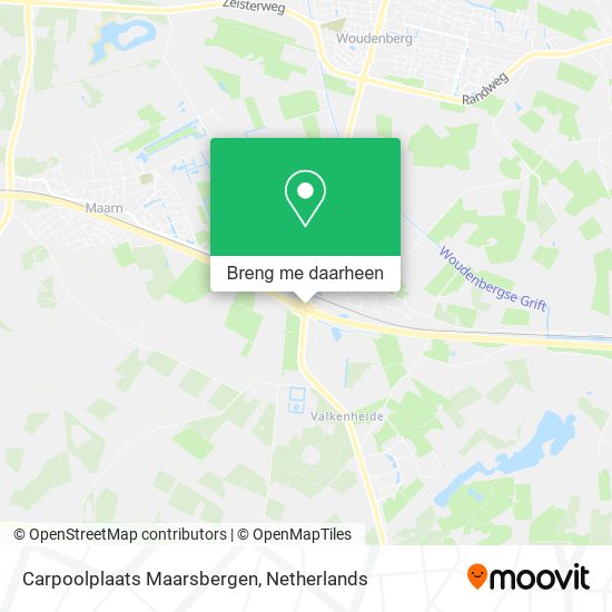 Carpoolplaats Maarsbergen kaart