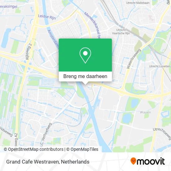 Grand Cafe Westraven kaart