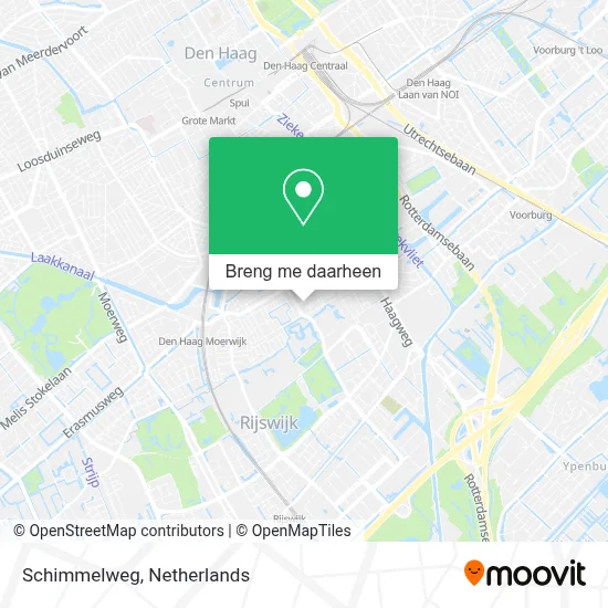 Schimmelweg kaart