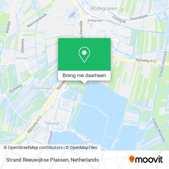 Strand Reeuwijkse Plassen kaart