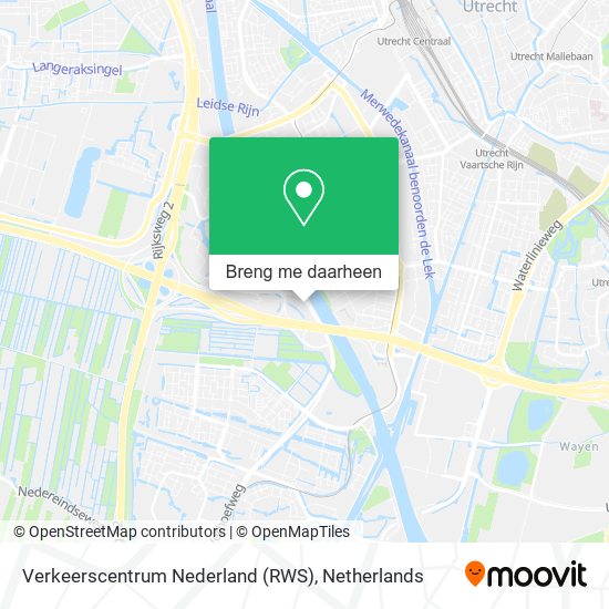 Verkeerscentrum Nederland (RWS) kaart