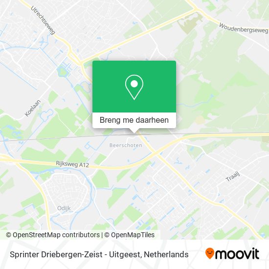 Sprinter Driebergen-Zeist - Uitgeest kaart