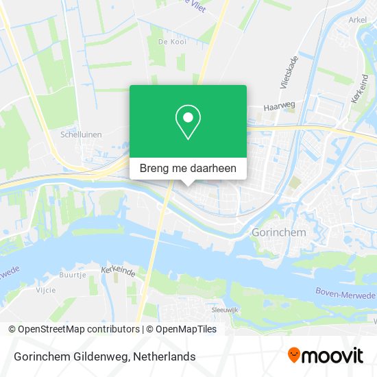 Gorinchem Gildenweg kaart