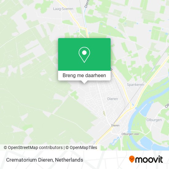 Crematorium Dieren kaart