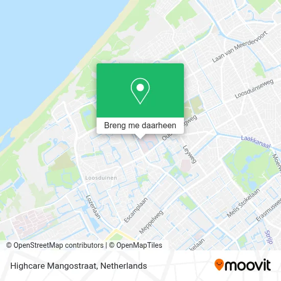 Highcare Mangostraat kaart