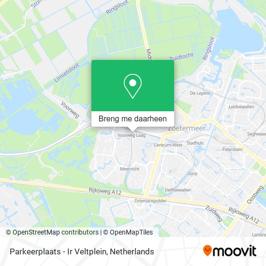 Parkeerplaats - Ir Veltplein kaart