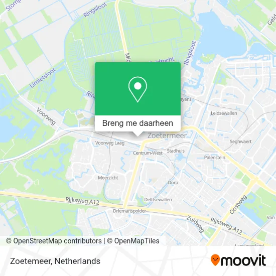 Zoetemeer kaart
