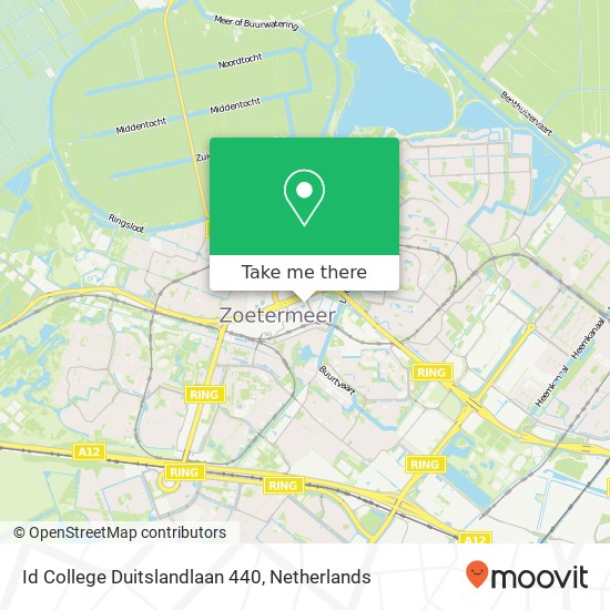 Id College Duitslandlaan 440 kaart