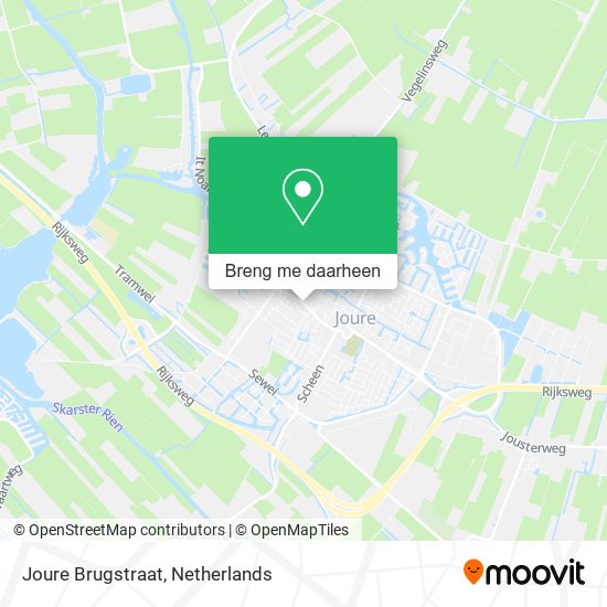 Joure Brugstraat kaart