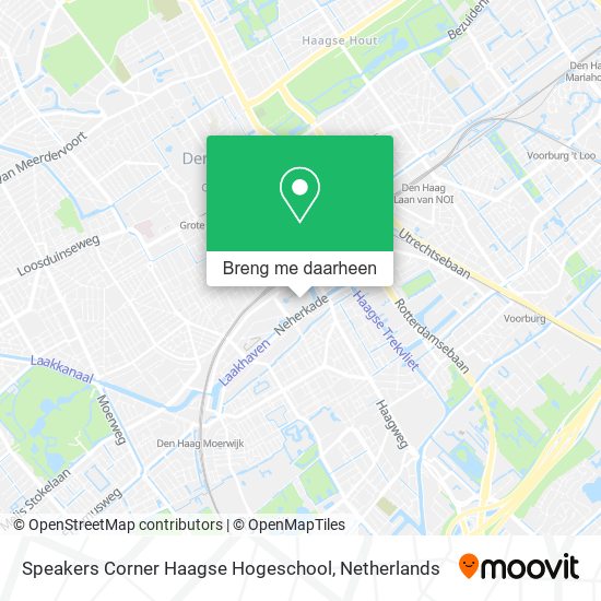 Speakers Corner Haagse Hogeschool kaart