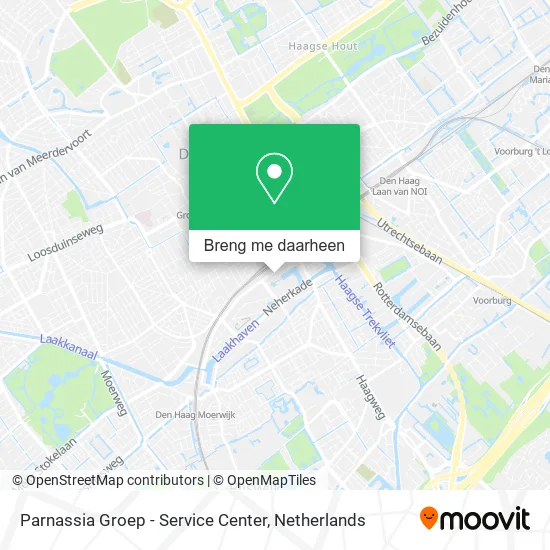 Parnassia Groep - Service Center kaart
