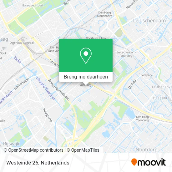 Westeinde 26 kaart
