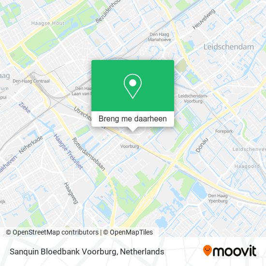 Sanquin Bloedbank Voorburg kaart