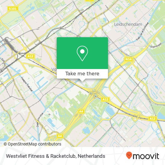 Westvliet Fitness & Racketclub kaart