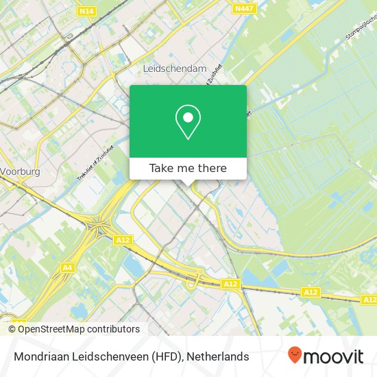 Mondriaan Leidschenveen (HFD) kaart