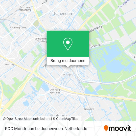 ROC Mondriaan Leidschenveen kaart